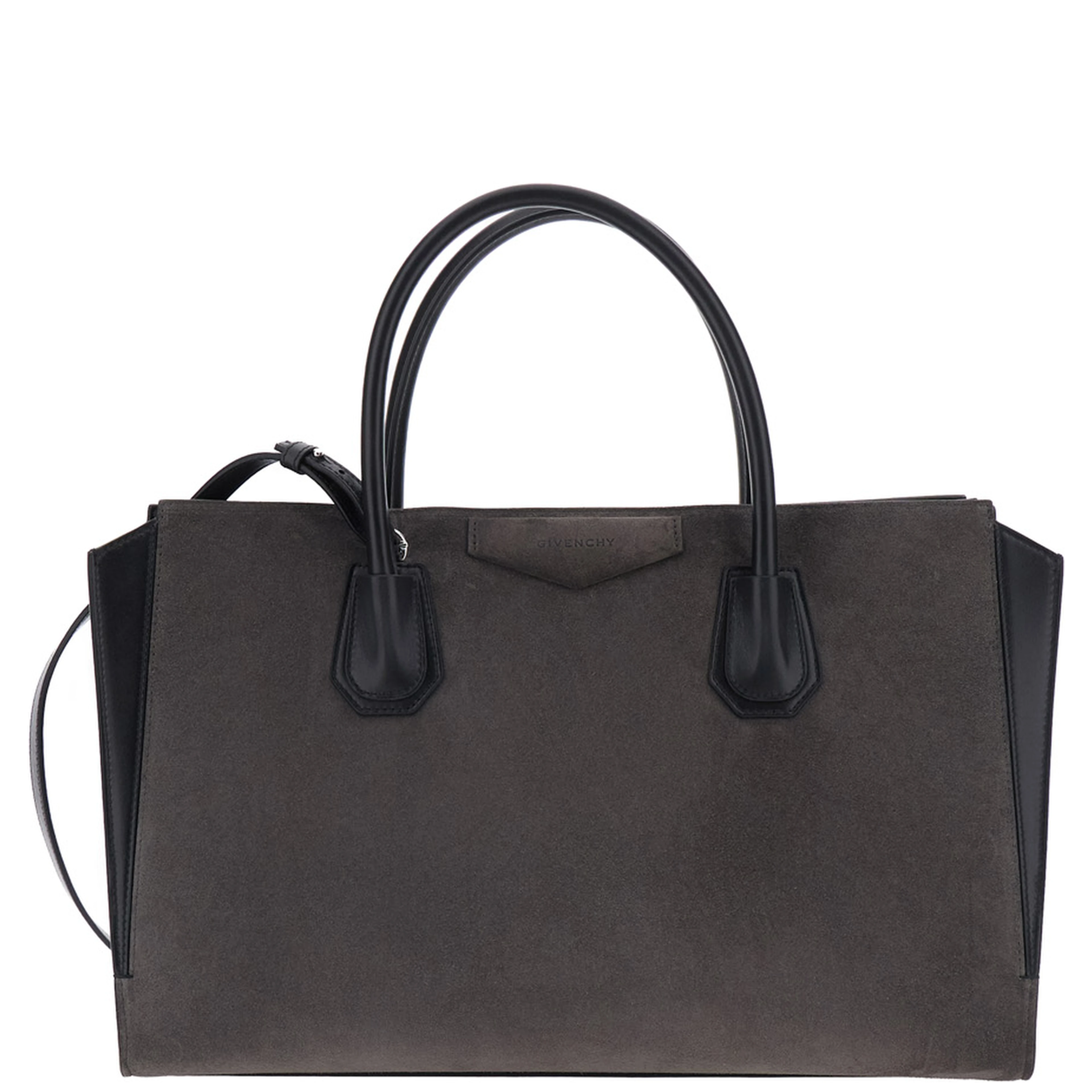Handbag Antigona with Gray Leather Handles for Women