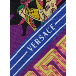 Silk Multicolor Theater Print Scarf for Women