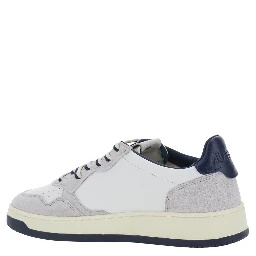 Medalist Grey Low Top Sneakers with Logo Patch on the Tongue in Suede for Men