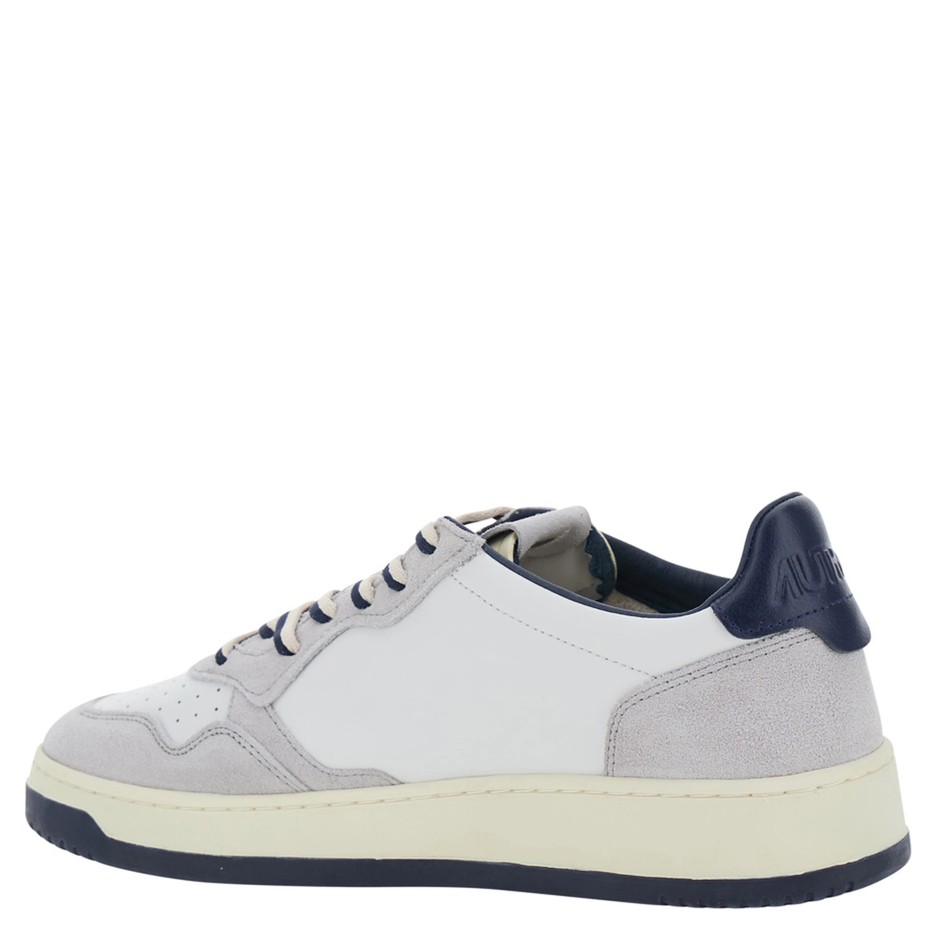 Medalist Grey Low Top Sneakers with Logo Patch on the Tongue in Suede for Men