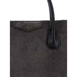 Handbag Antigona with Gray Leather Handles for Women