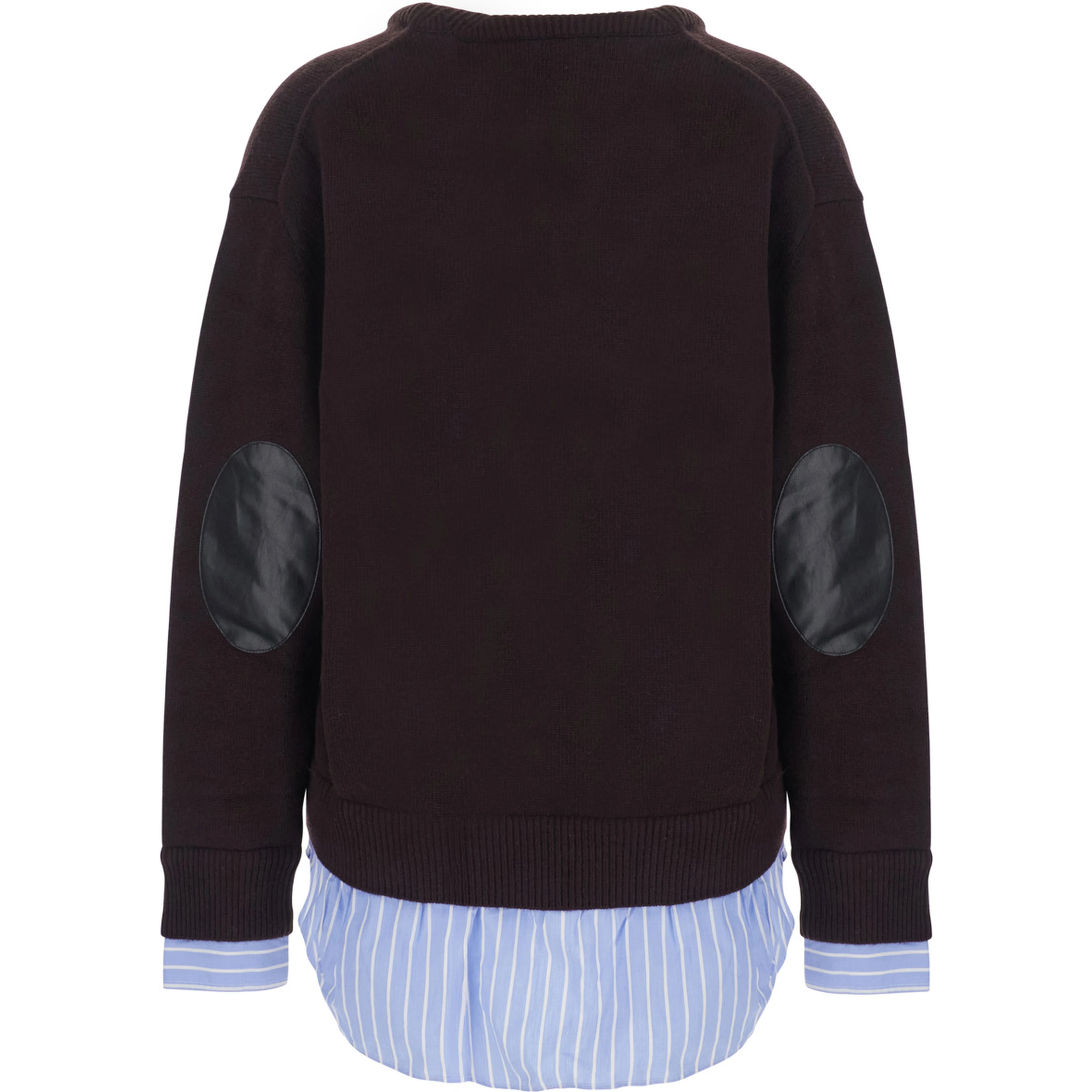 Sweater with High Neck and Long Sleeves in Brown for Women