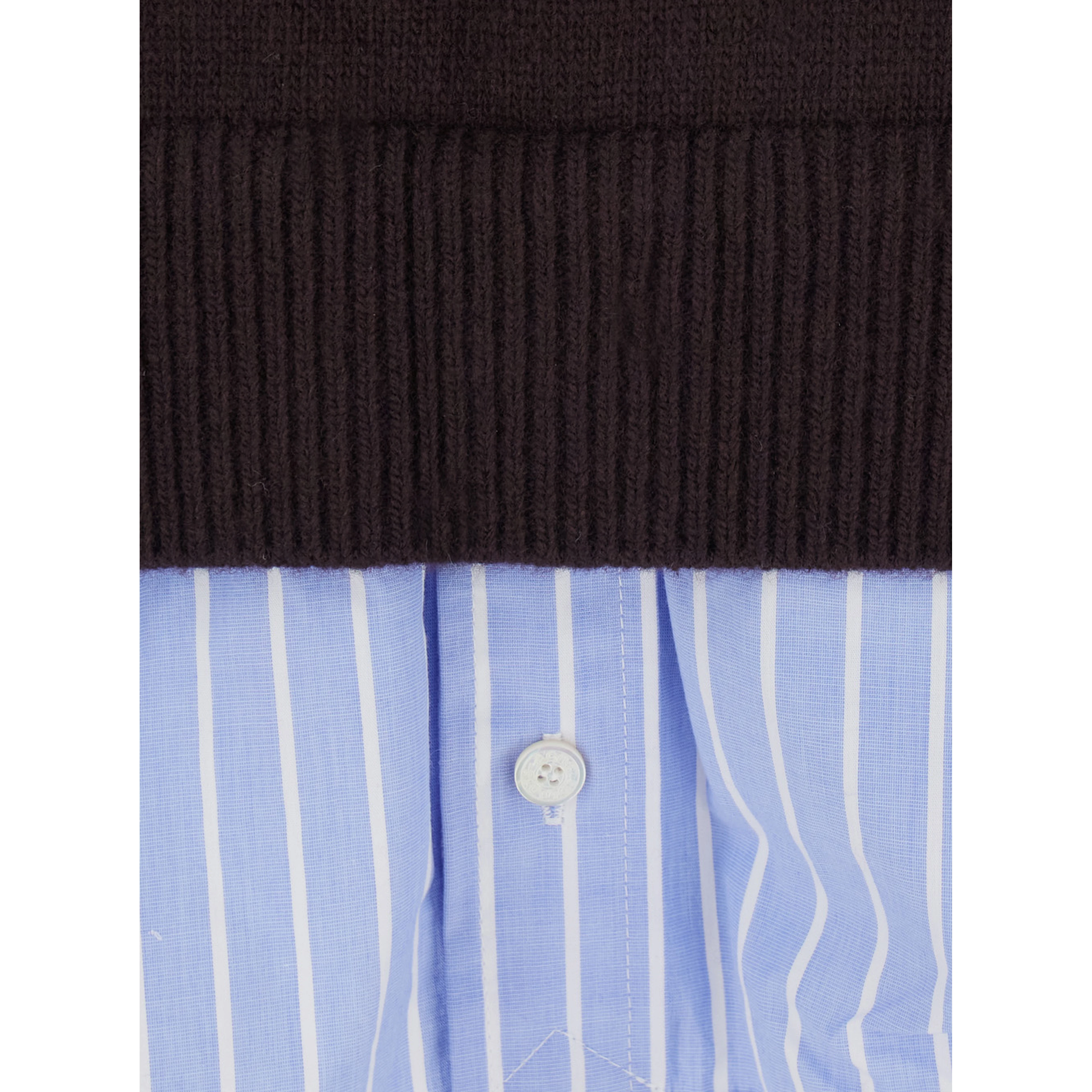 Sweater with High Neck and Long Sleeves in Brown for Women