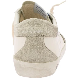 Low Sneakers Superstar Vintage Effect with Gray Pull-tab in White Leather Men