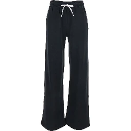 black Pants with elasticated waist and drawstring in Blend women