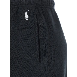 black Pants with elasticated waist and drawstring in Blend women