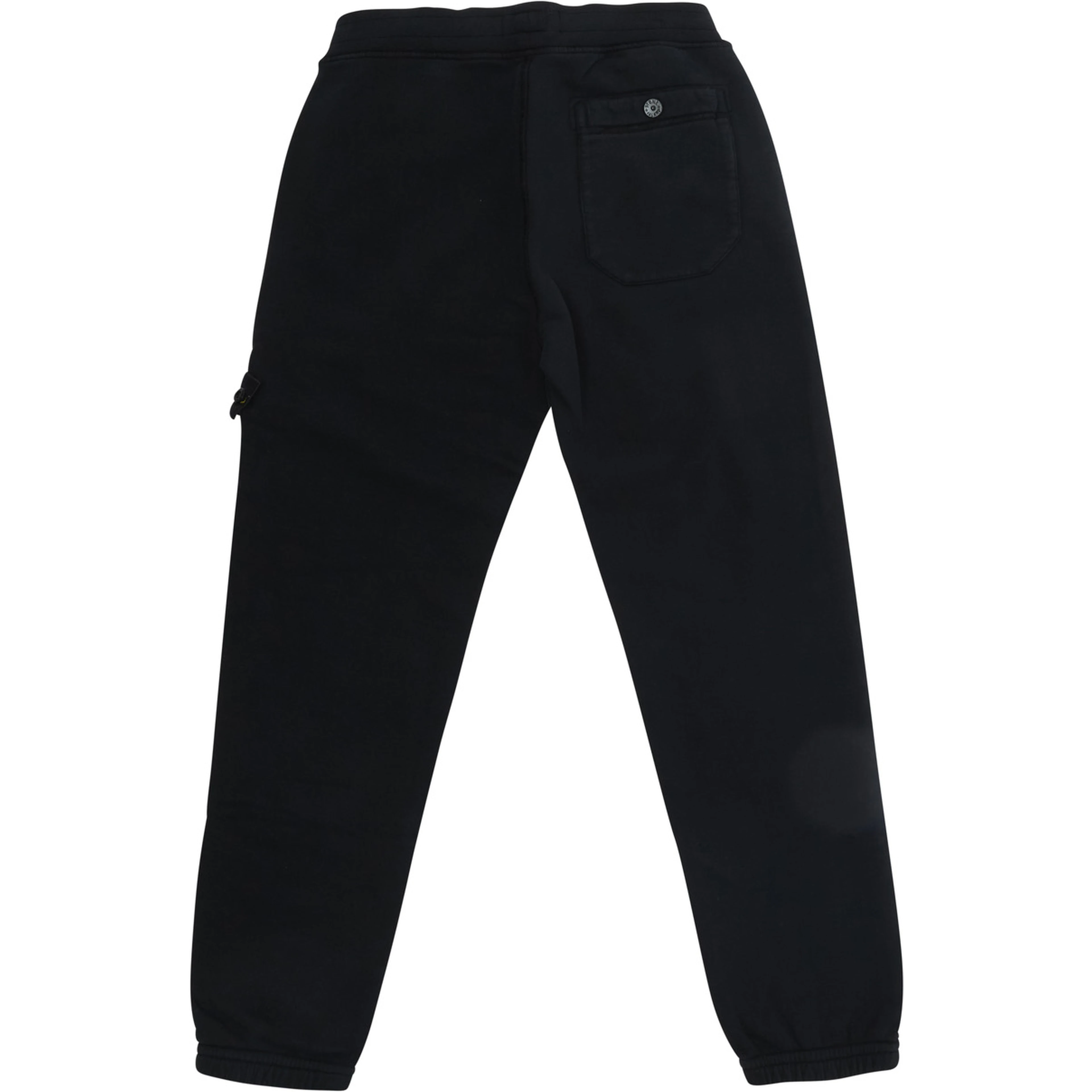 Black Pants with elasticated waist and logo patch on the front in cotton Boy