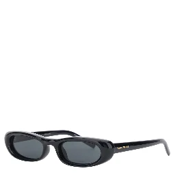 557 Black Sunglasses with cat-eye design and Logo lettering on the temples in acetate for women