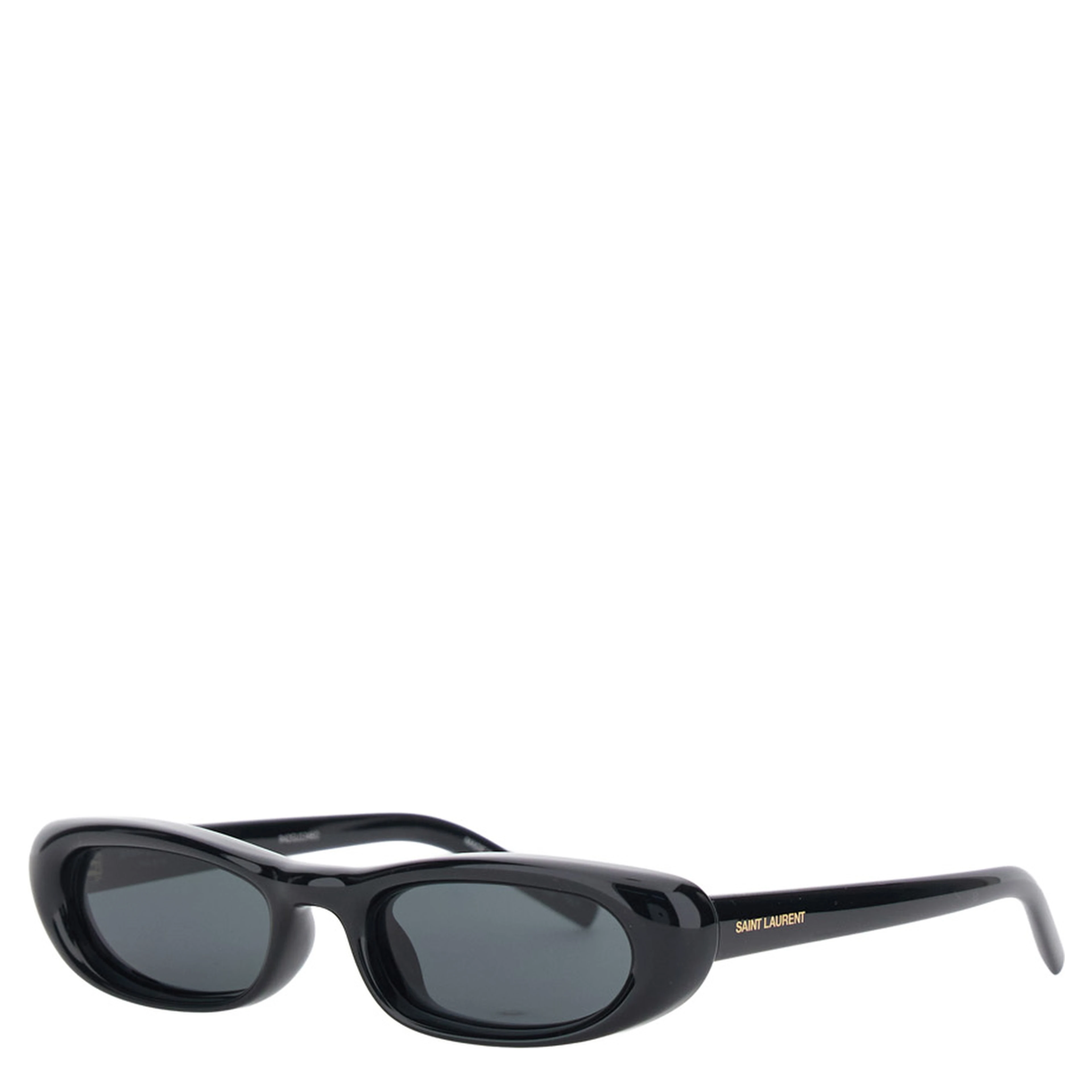 557 Black Sunglasses with cat-eye design and Logo lettering on the temples in acetate for women