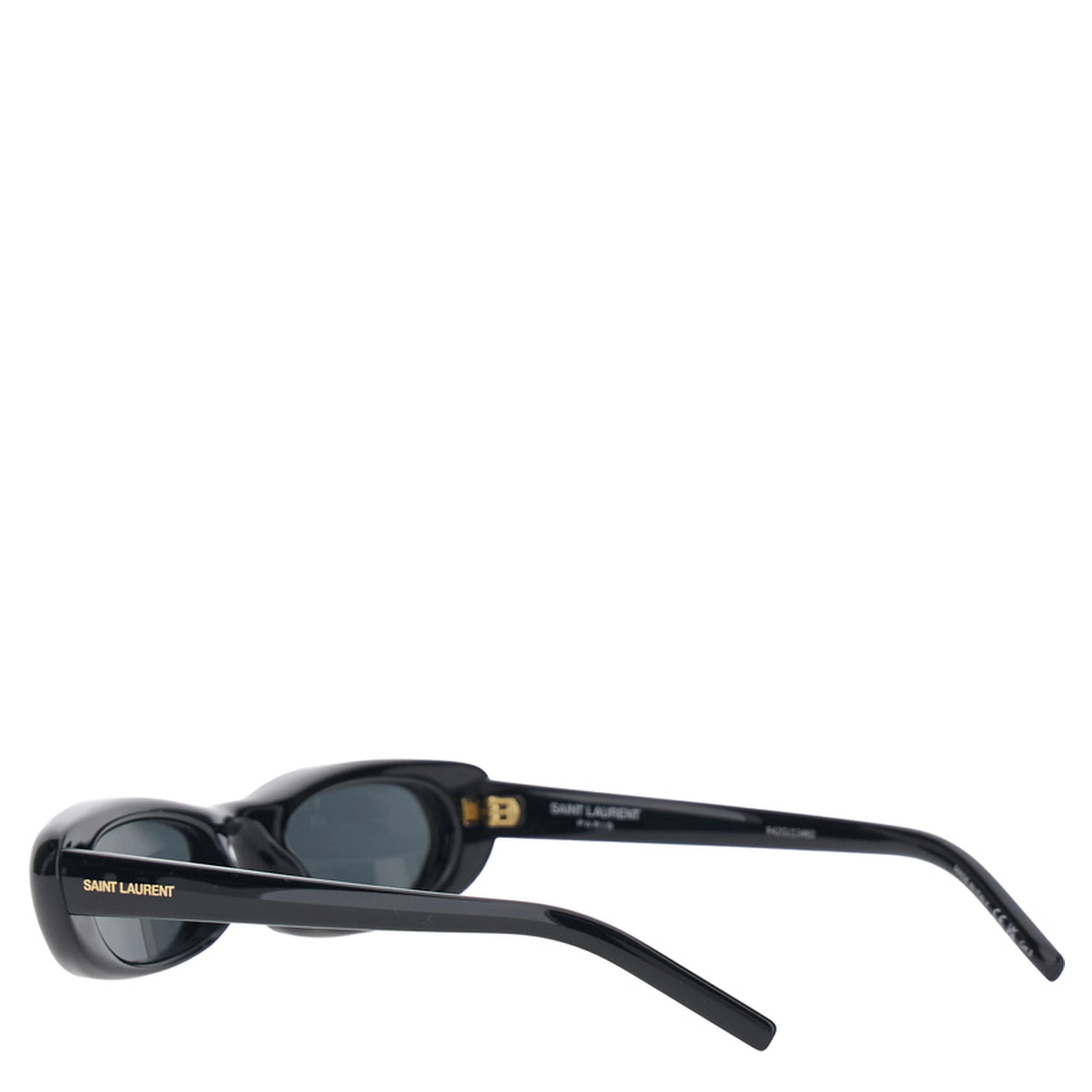 557 Black Sunglasses with cat-eye design and Logo lettering on the temples in acetate for women