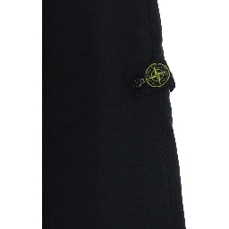 Black Pants with elasticated waist and logo patch on the front in cotton Boy
