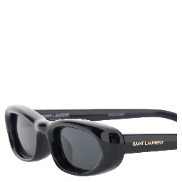 557 Black Sunglasses with cat-eye design and Logo lettering on the temples in acetate for women