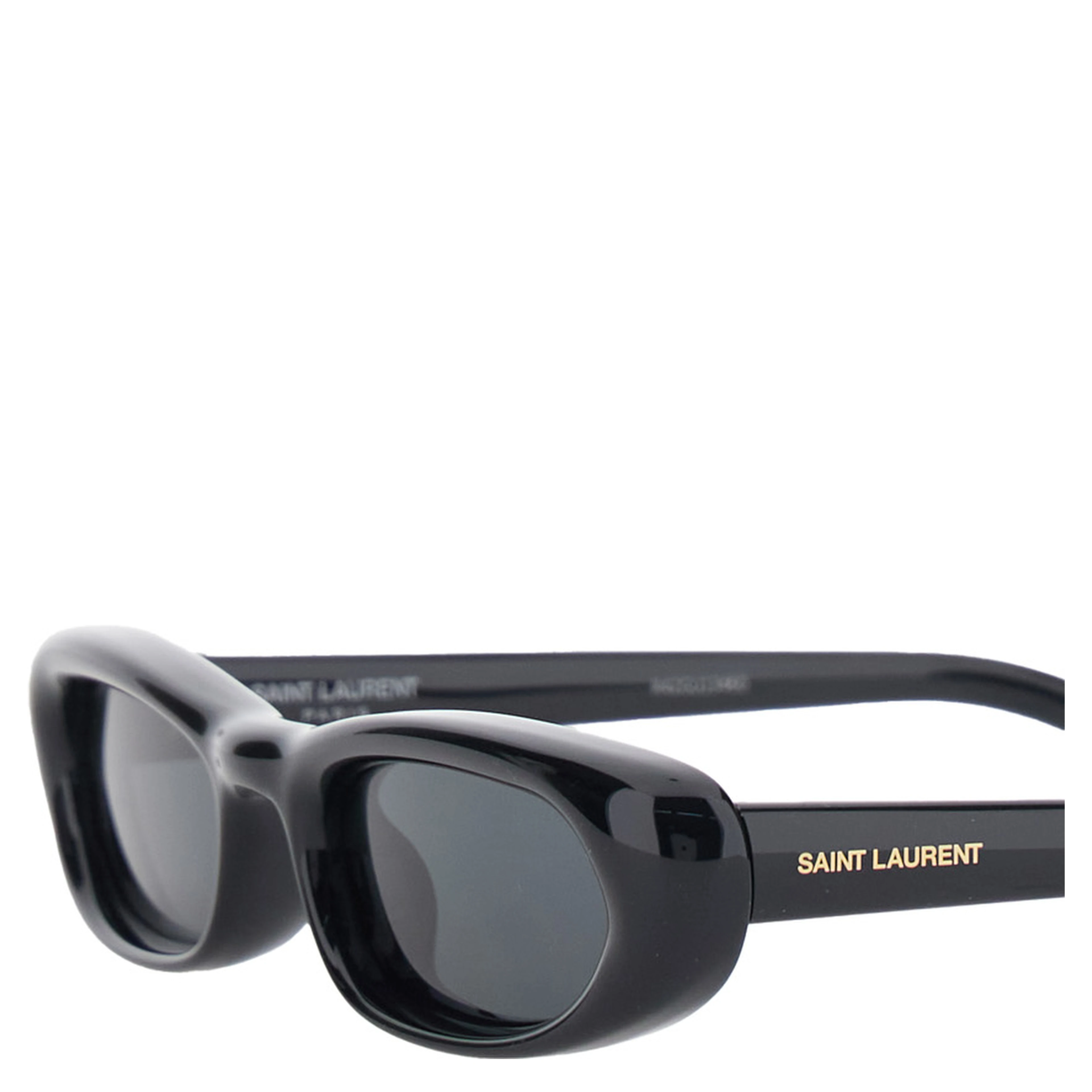 557 Black Sunglasses with cat-eye design and Logo lettering on the temples in acetate for women