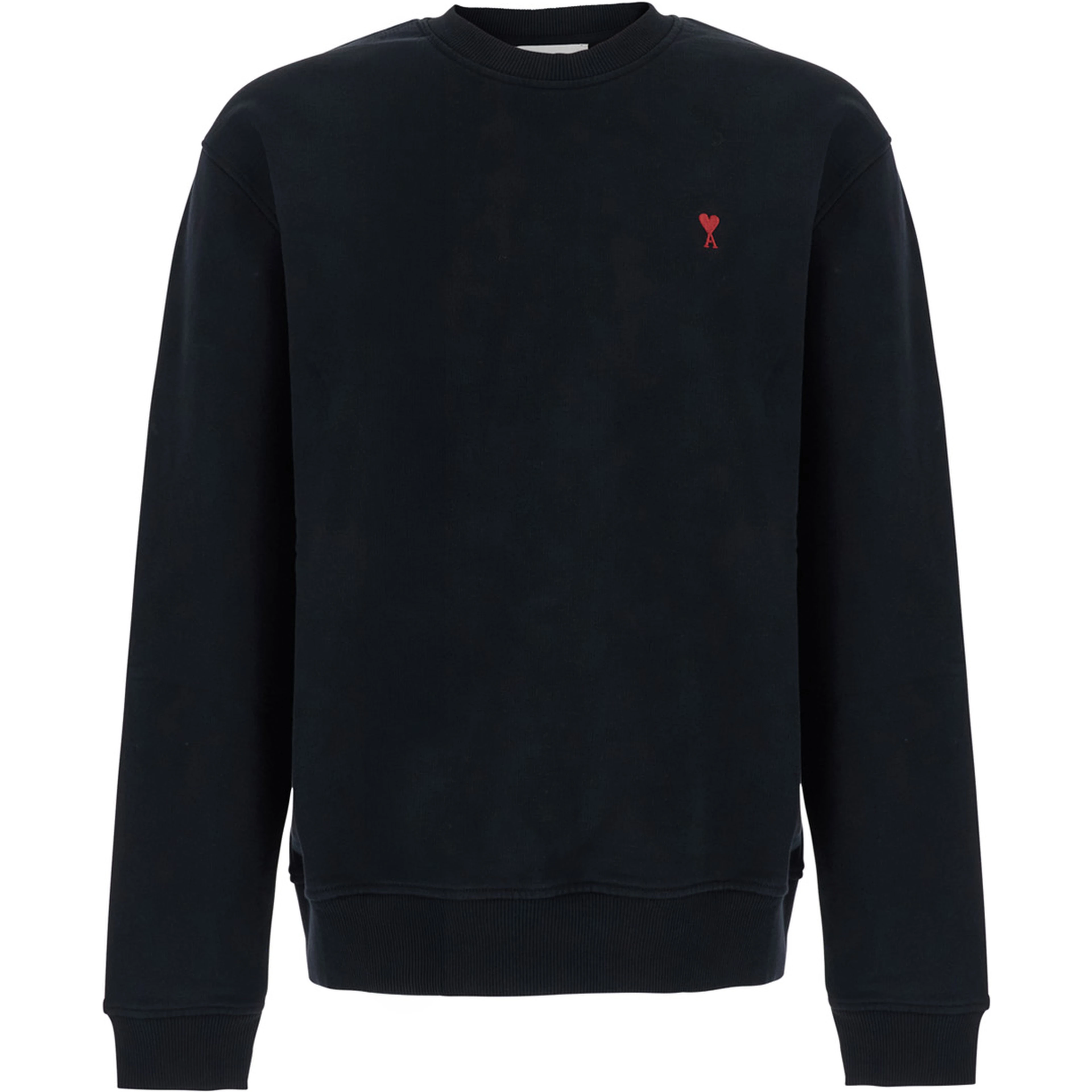 Blue Sweatshirt with AMI de Coeur Logo on the Front in cotton for Men