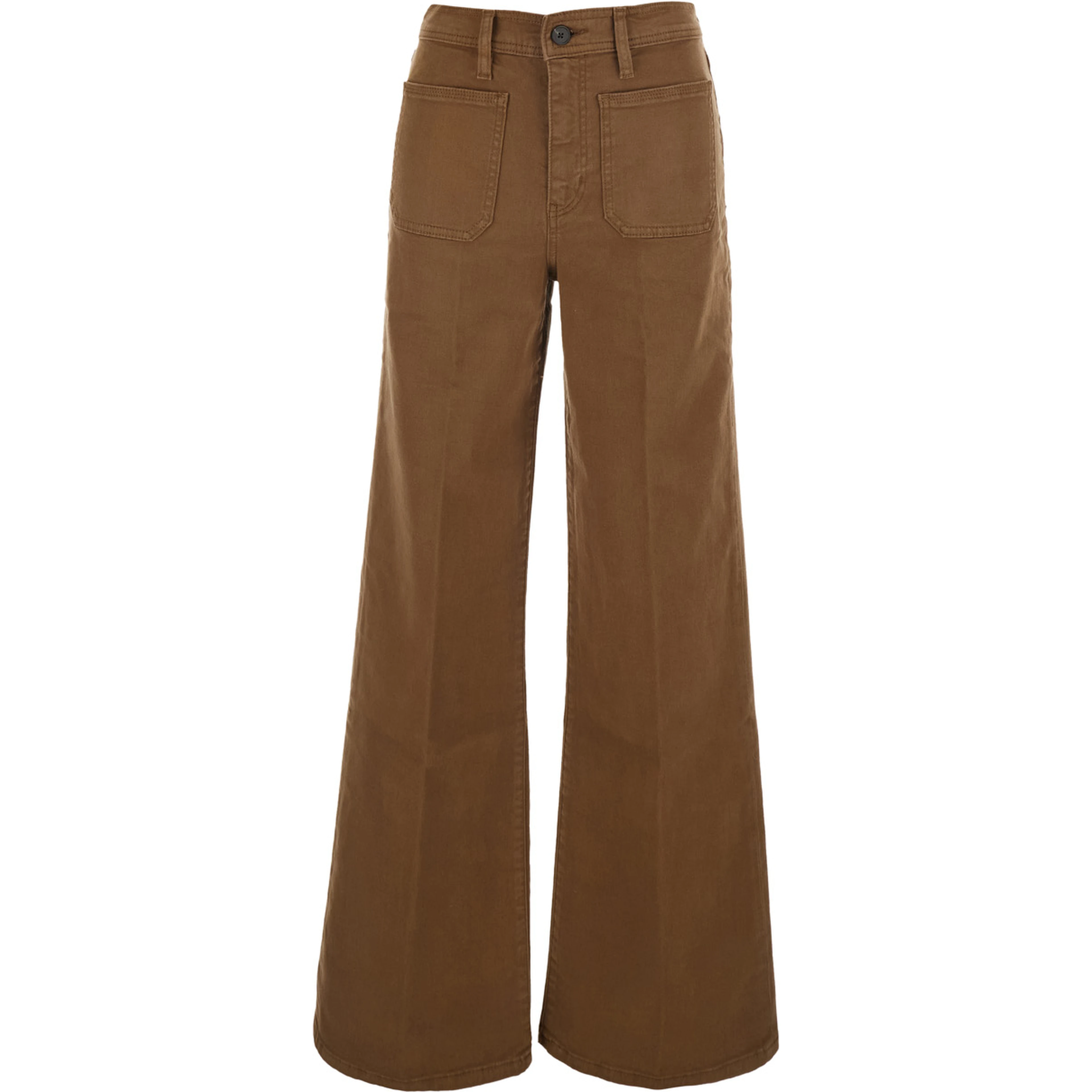 Le Slim Palazzo Brown jeans with Wide Leg in Denim for Women