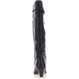 ELITA-GZ Boots with Heel, in Leather, Black, Women