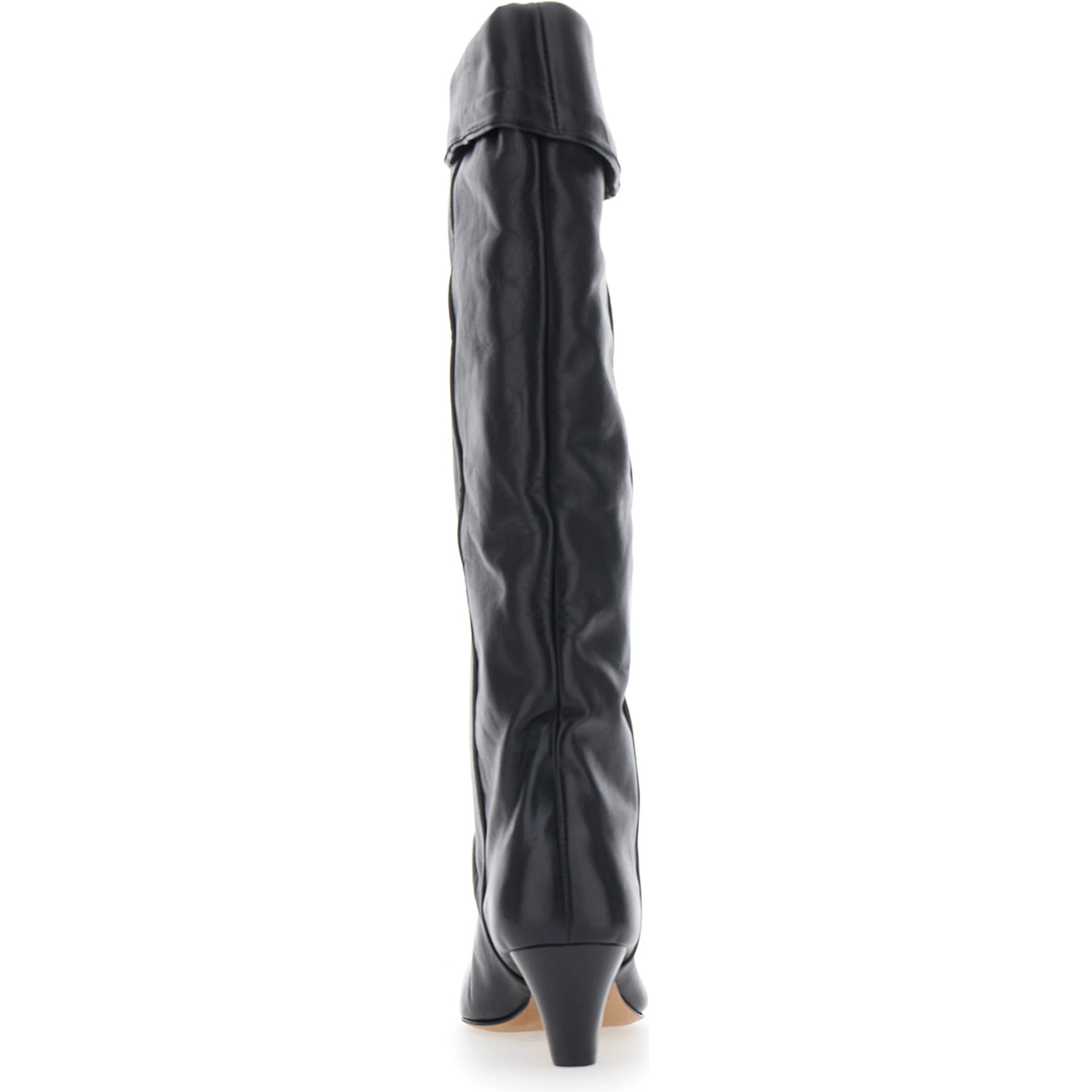 ELITA-GZ Boots with Heel, in Leather, Black, Women