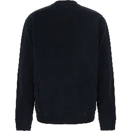 Blue Sweatshirt with AMI de Coeur Logo on the Front in cotton for Men