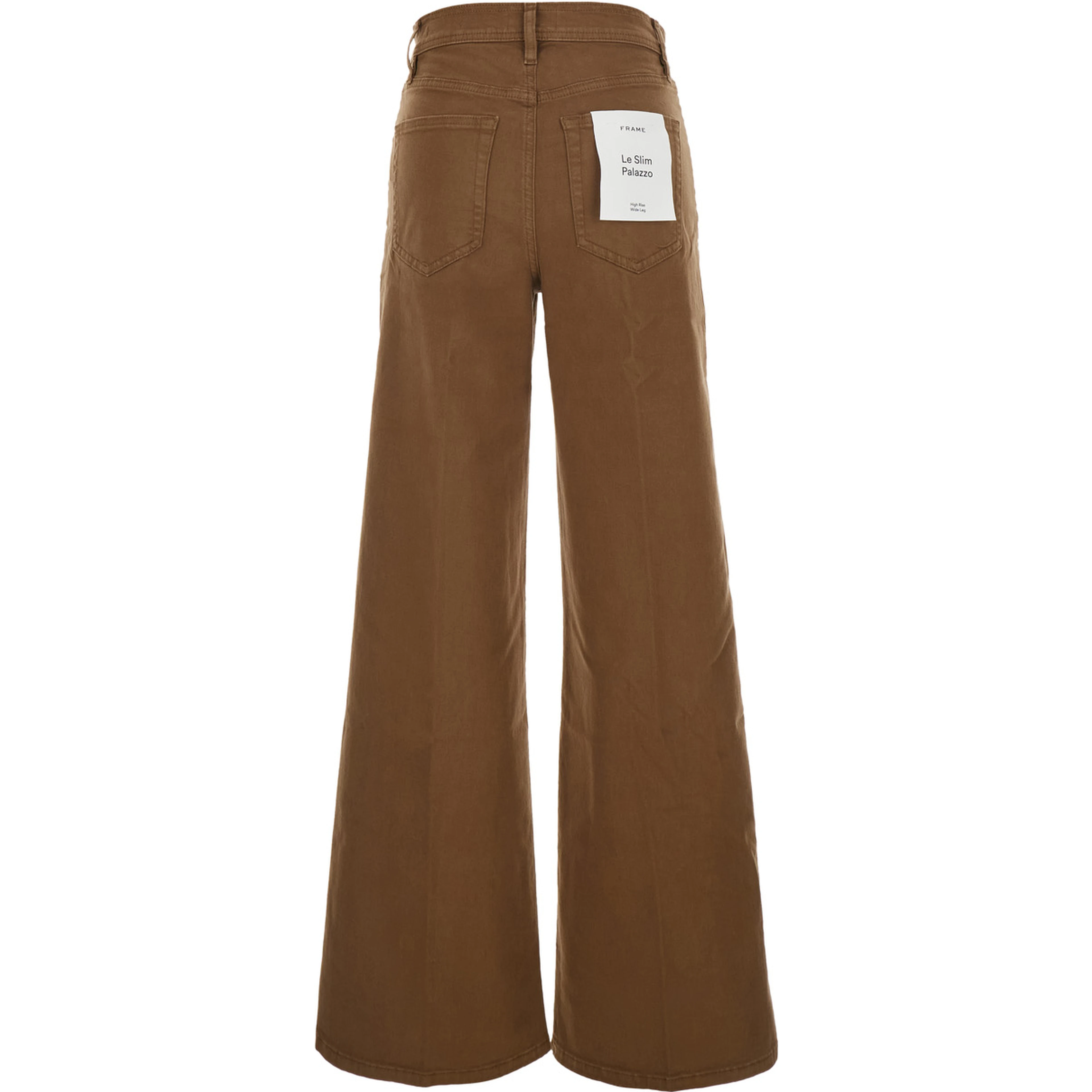 Le Slim Palazzo Brown jeans with Wide Leg in Denim for Women