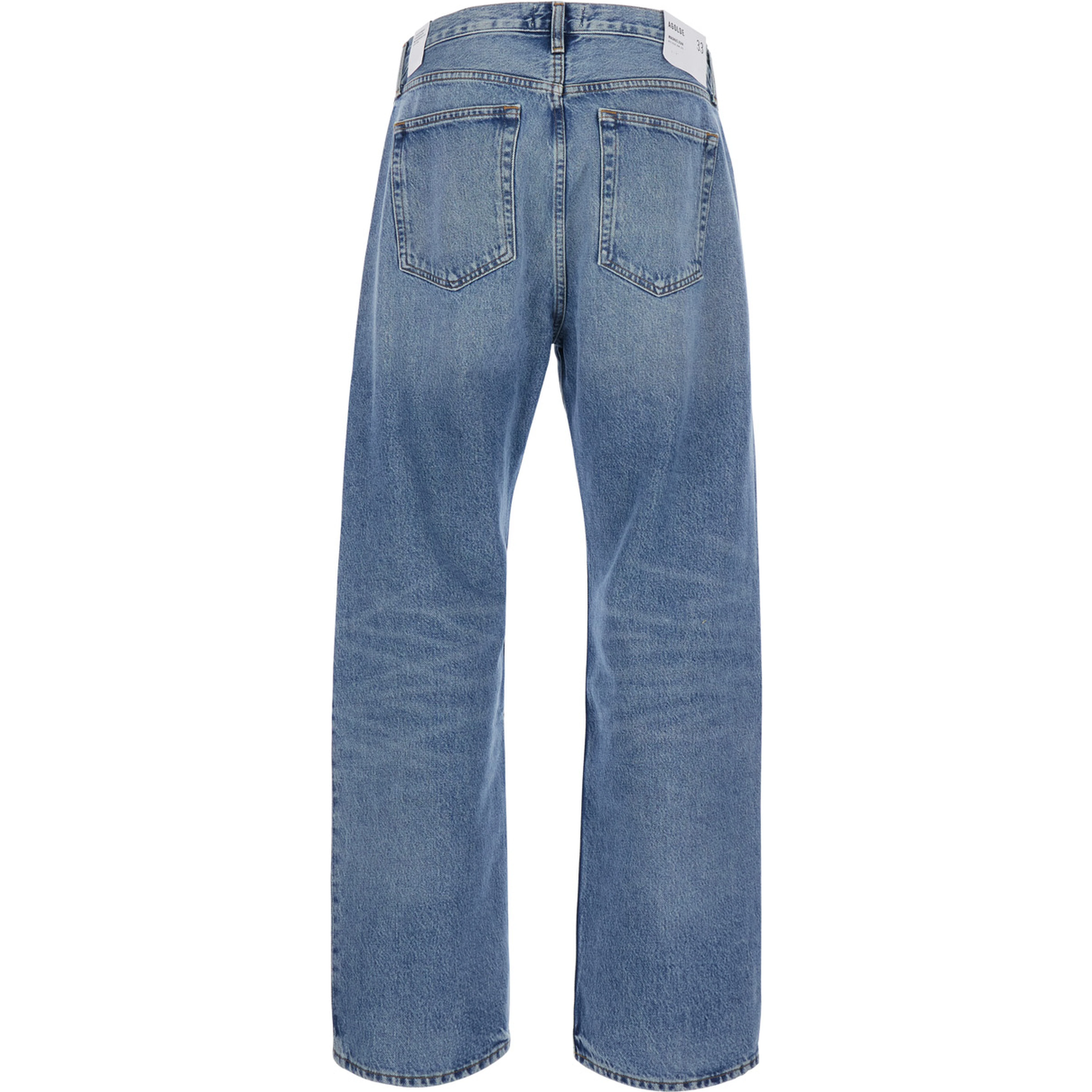 Magnus Light Blue Jeans with logo patch on the back in denim for men