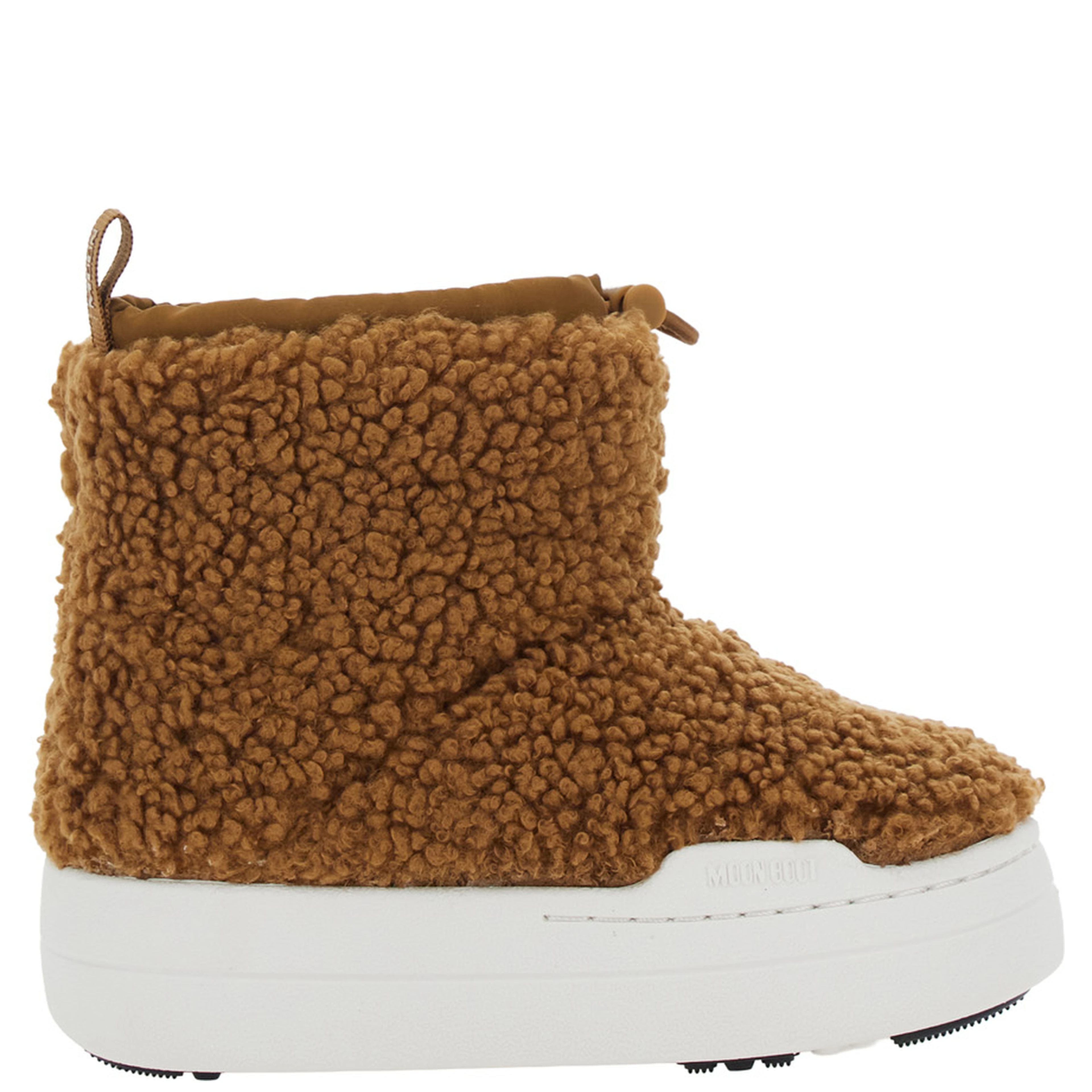 JR SPARK TUBE MID FLEECE brown fleece-lined boots for boy