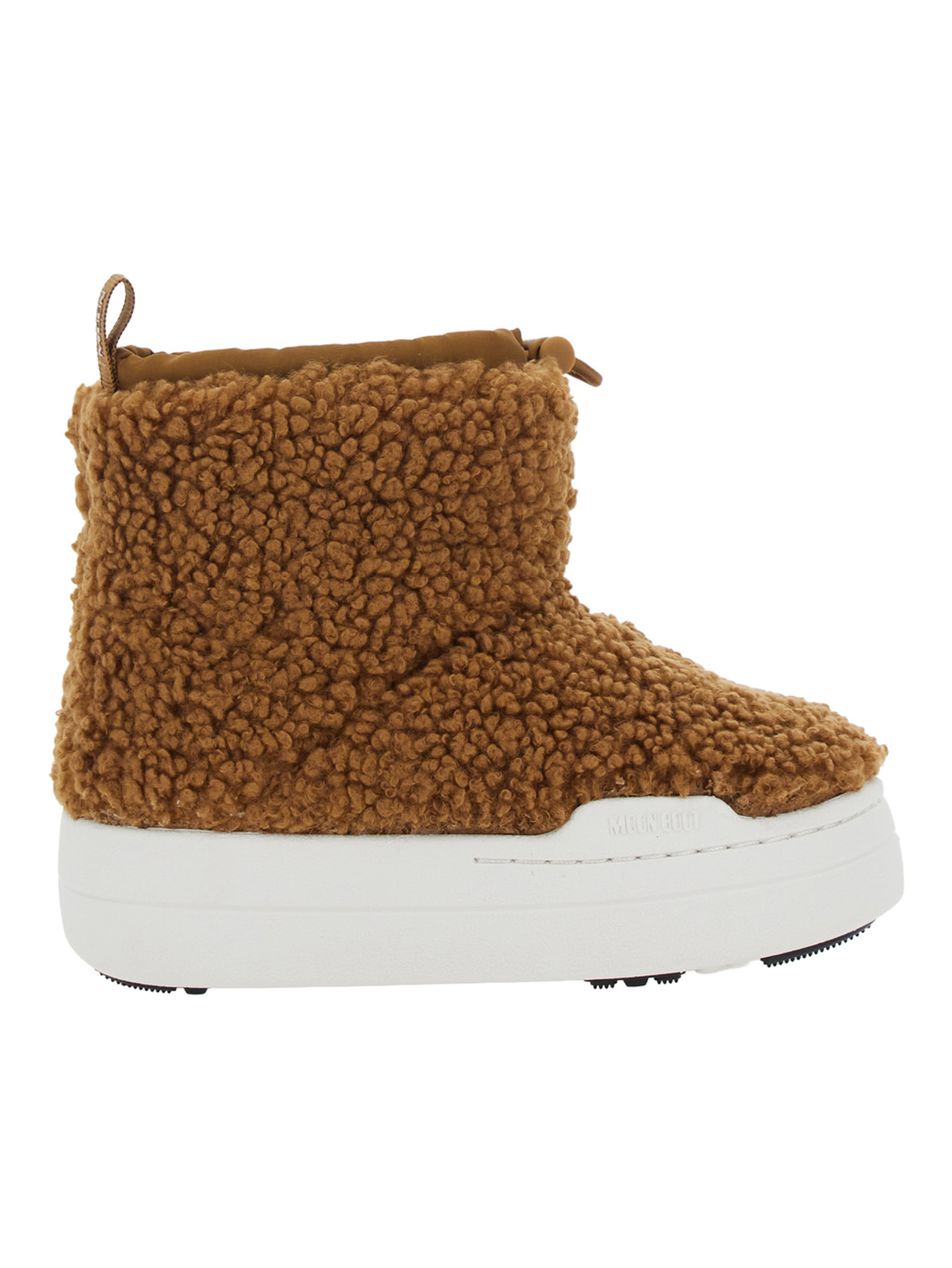 JR SPARK TUBE MID FLEECE brown fleece-lined boots for boy
