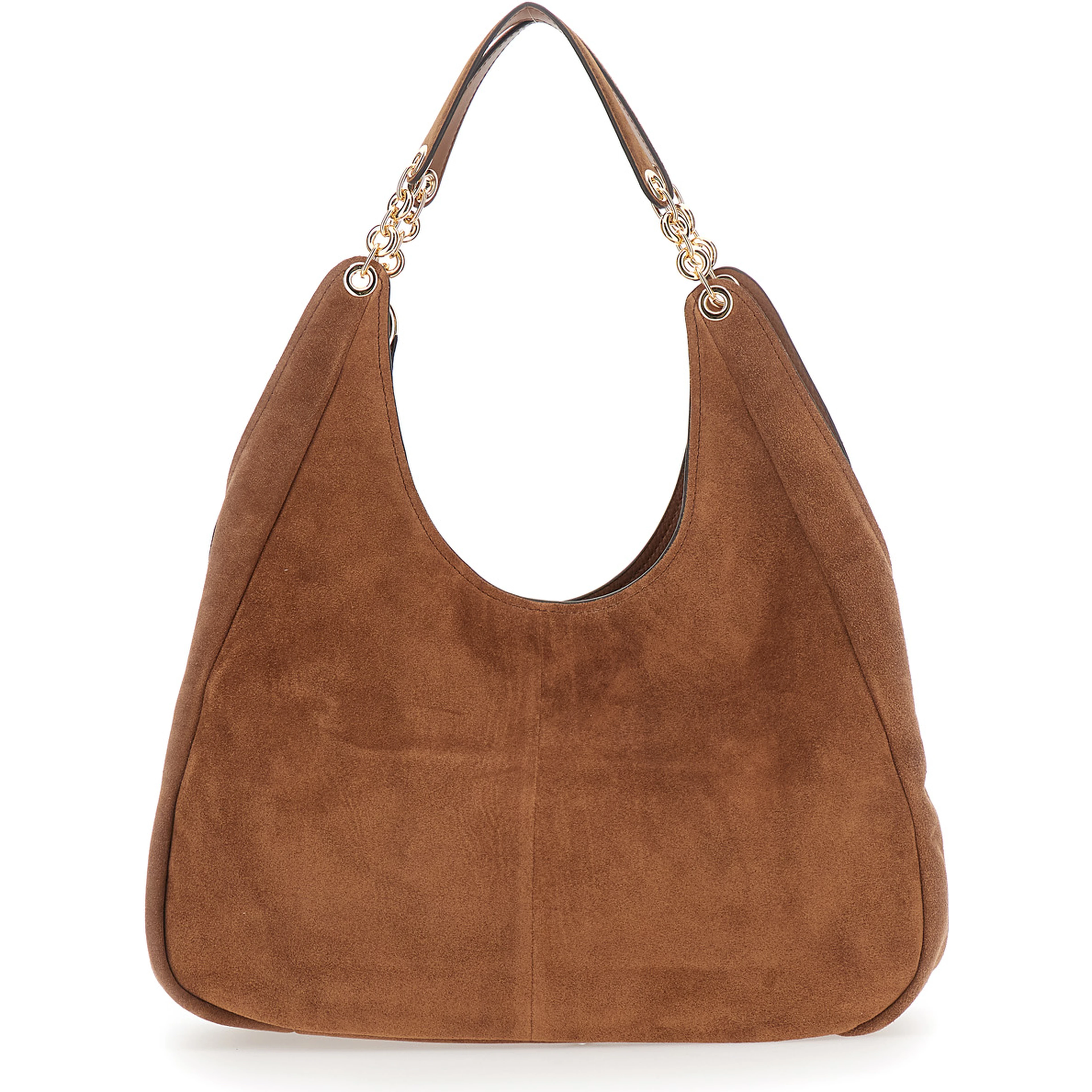 Tote bag ELLIE LARGE with handles and logo Brown Woman