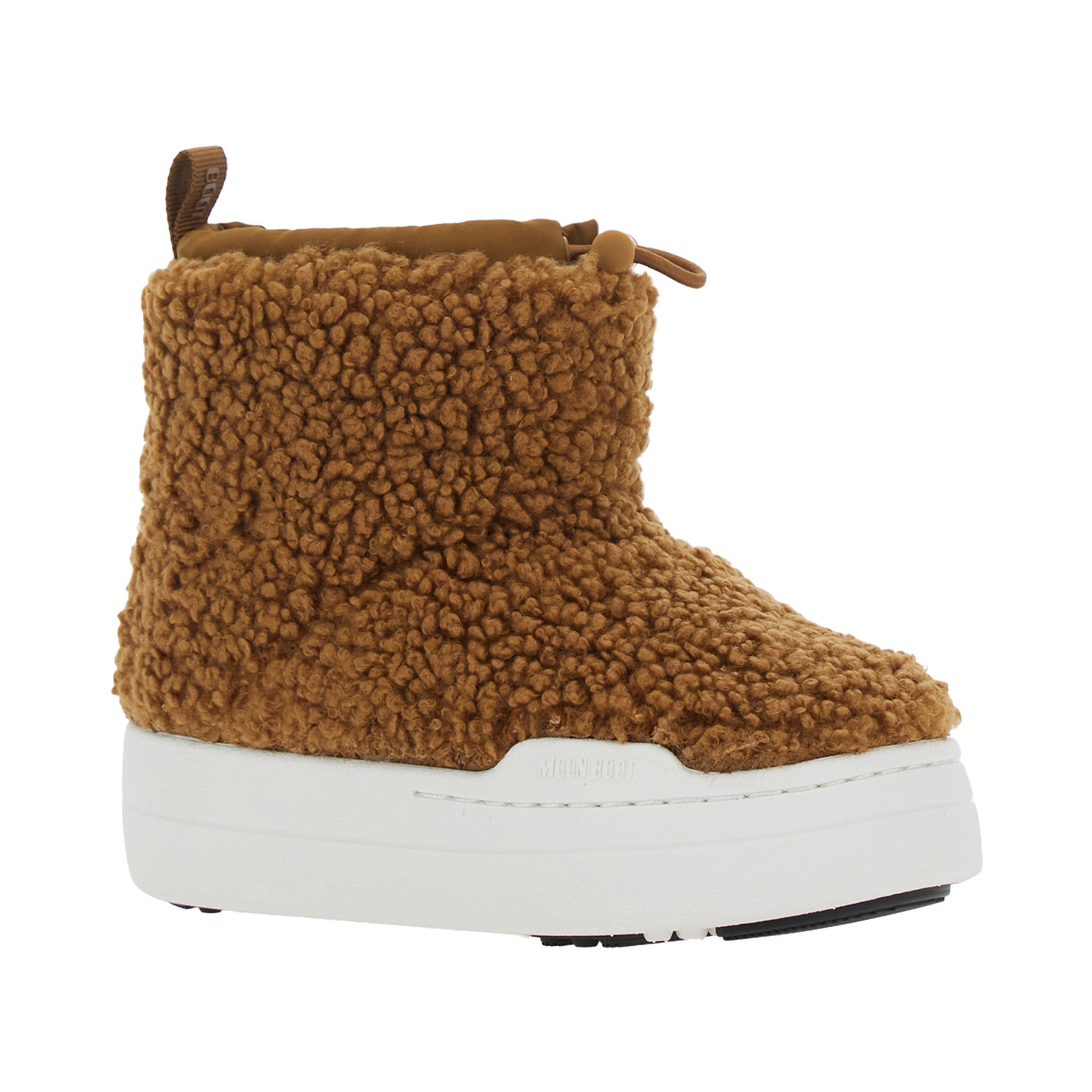 JR SPARK TUBE MID FLEECE brown fleece-lined boots for boy