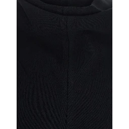 Long dress with slouch waist, long sleeves, in Tech Fabric, black, women