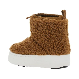 JR SPARK TUBE MID FLEECE brown fleece-lined boots for boy
