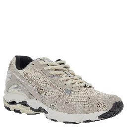WAVE RIDER 10 Shoes with cushioning sole and Tech Fabric upper, Beige, unisex