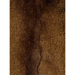 LAILA brown Fur vest with high neck in eco-fur for women
