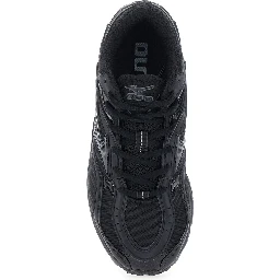WAVE MUSTANG LS Shoes with rubber sole and black tech fabric upper for men