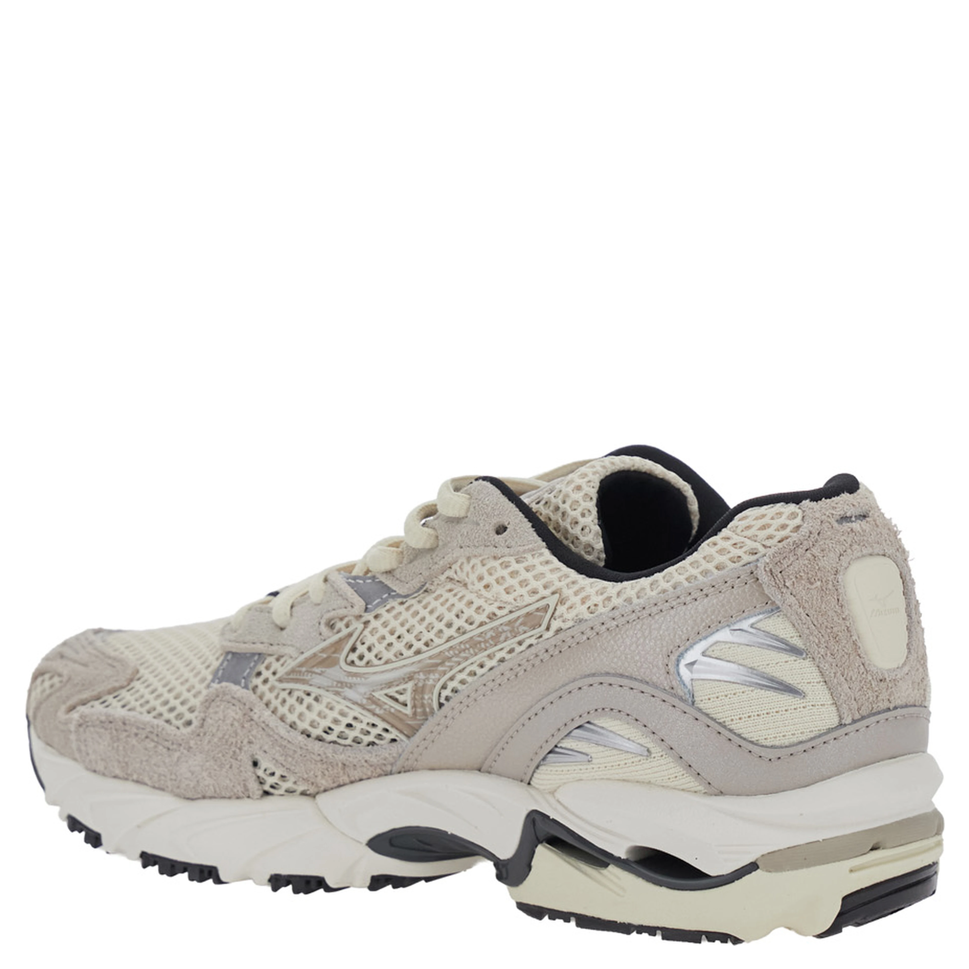 WAVE RIDER 10 Shoes with cushioning sole and Tech Fabric upper, Beige, unisex