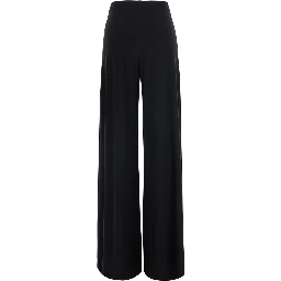 BIAS Black Pants with elasticated waist in Tech Fabric women