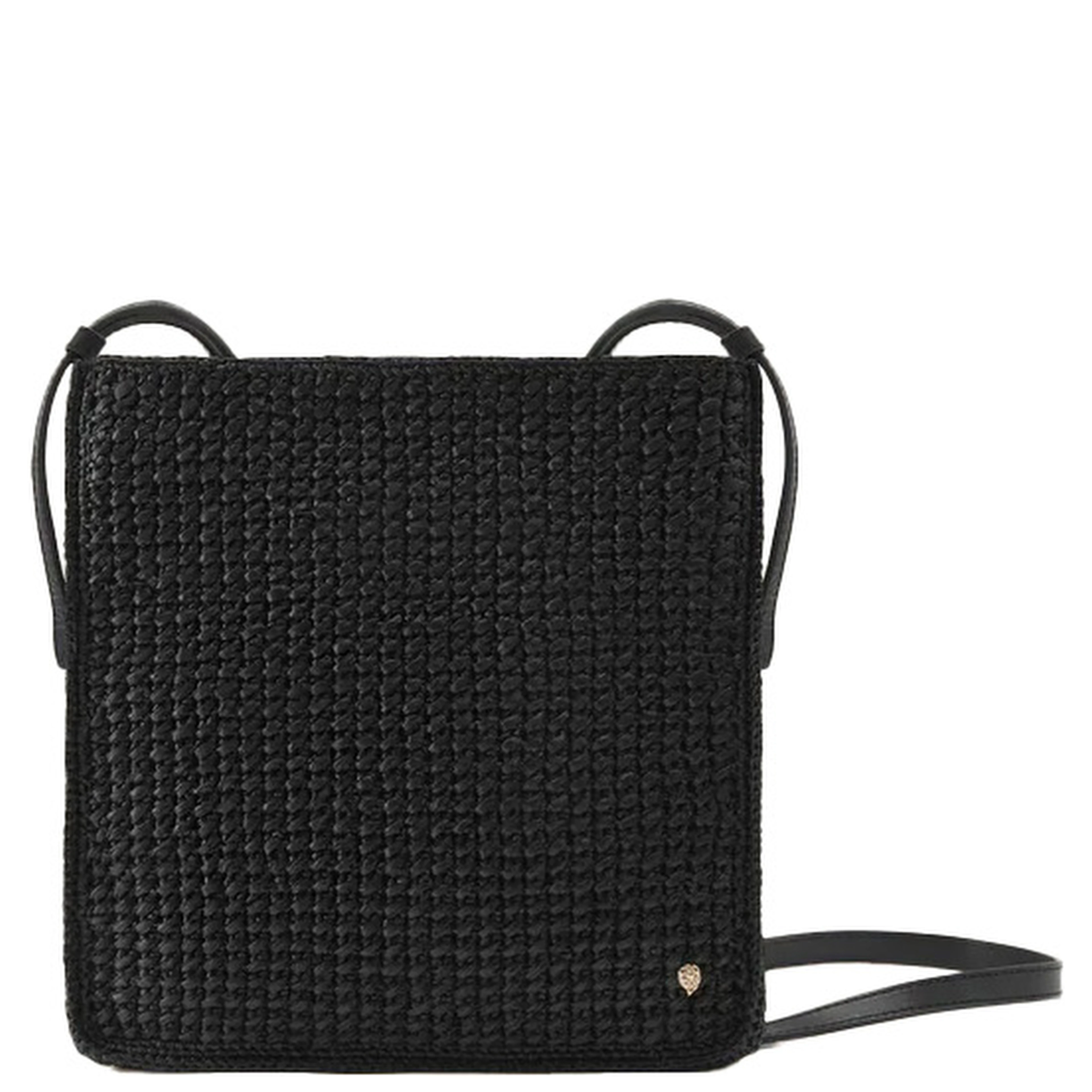 Neja NS Sac is a crossbody bag with gray raffia and unisex