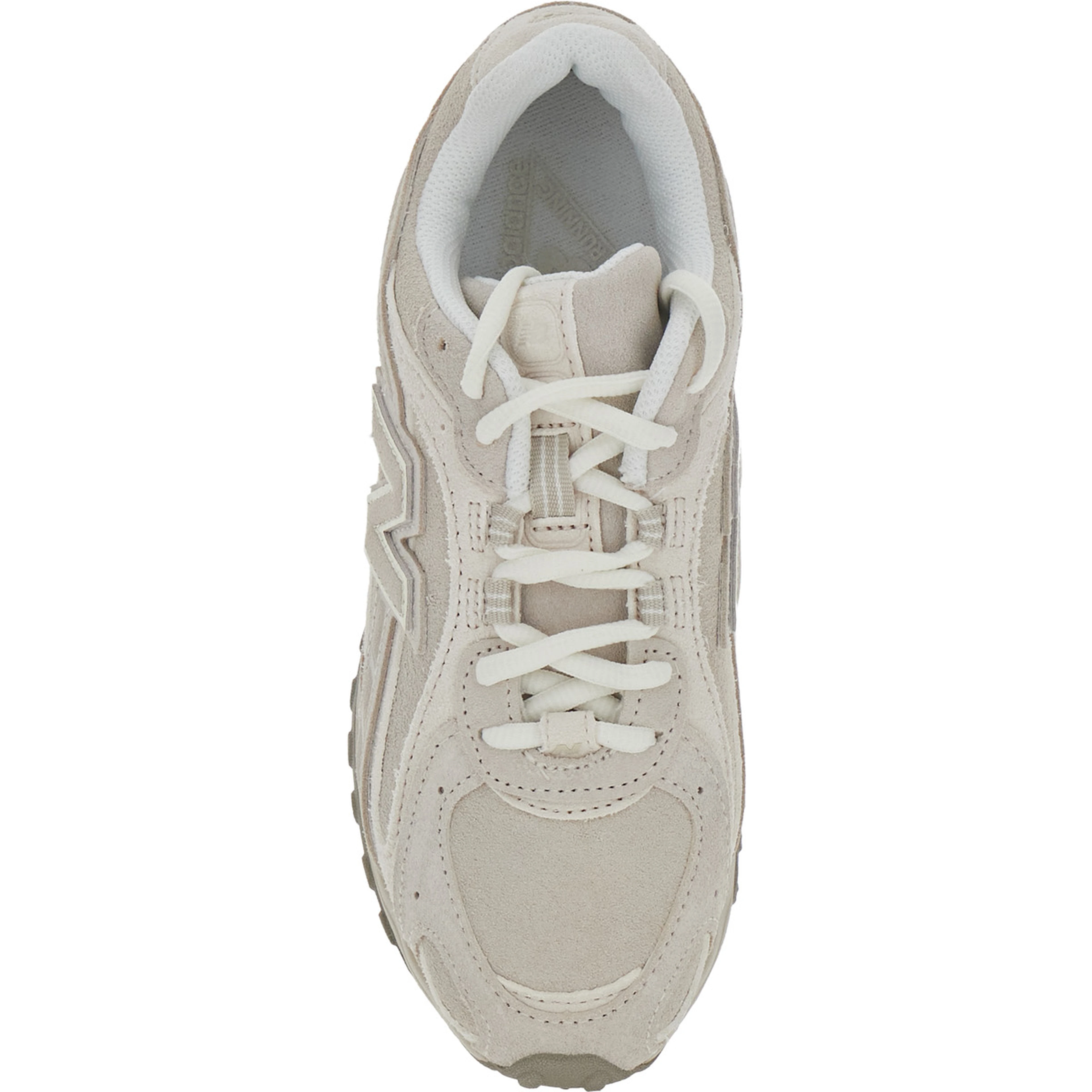 U204 Gray Low Top Sneakers with Logo Patch on the Side in Leather and Fabric Unisex