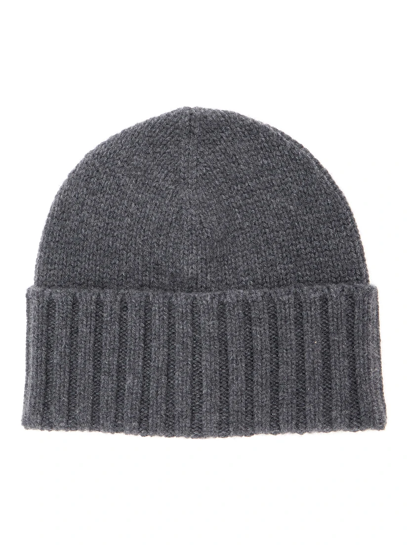 Cashmere Beanie with Gray and Unisex