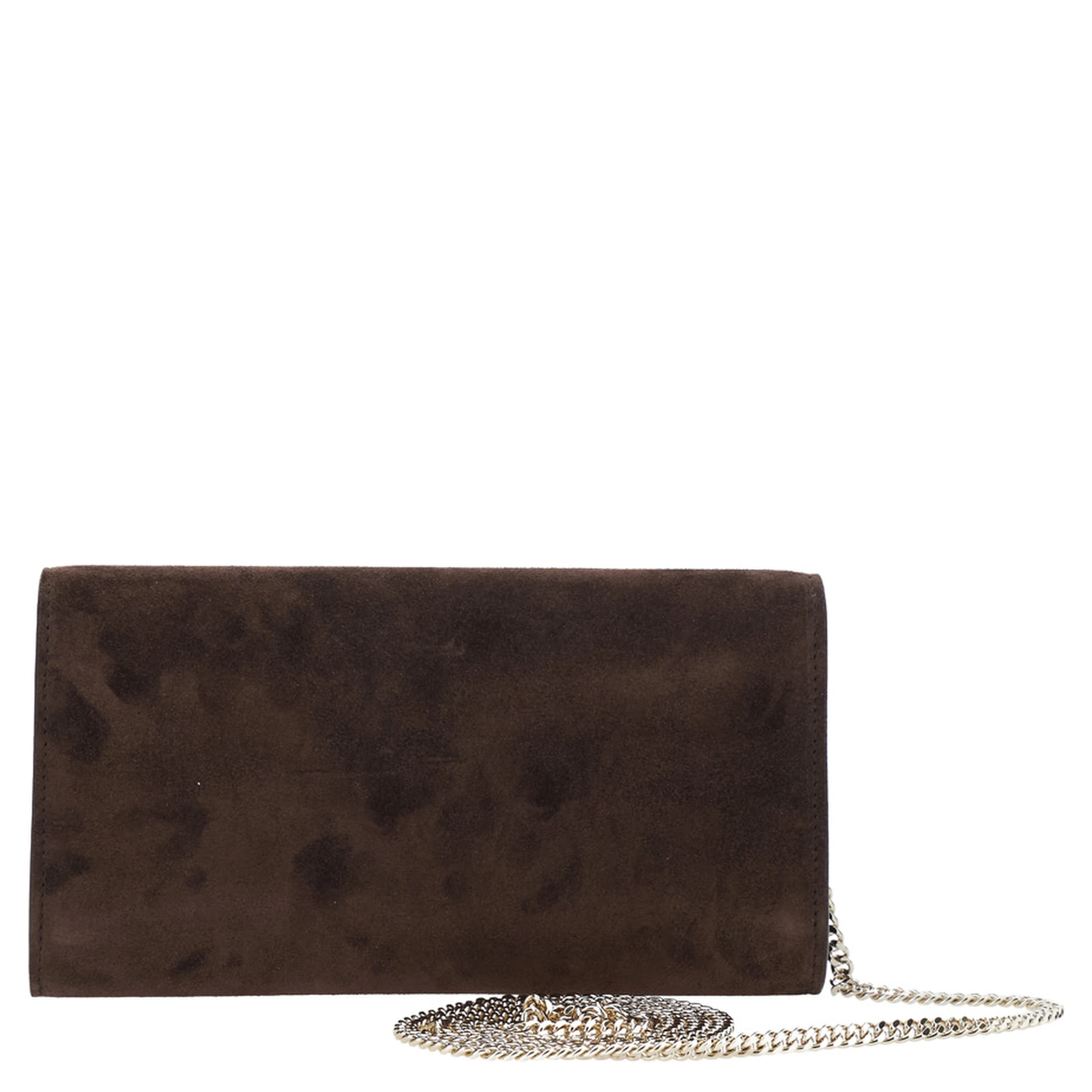 EMMIE SUEDE with brass details and brown color for women