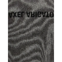 Distort T-shirt with washed effect and cotton, black color, unisex