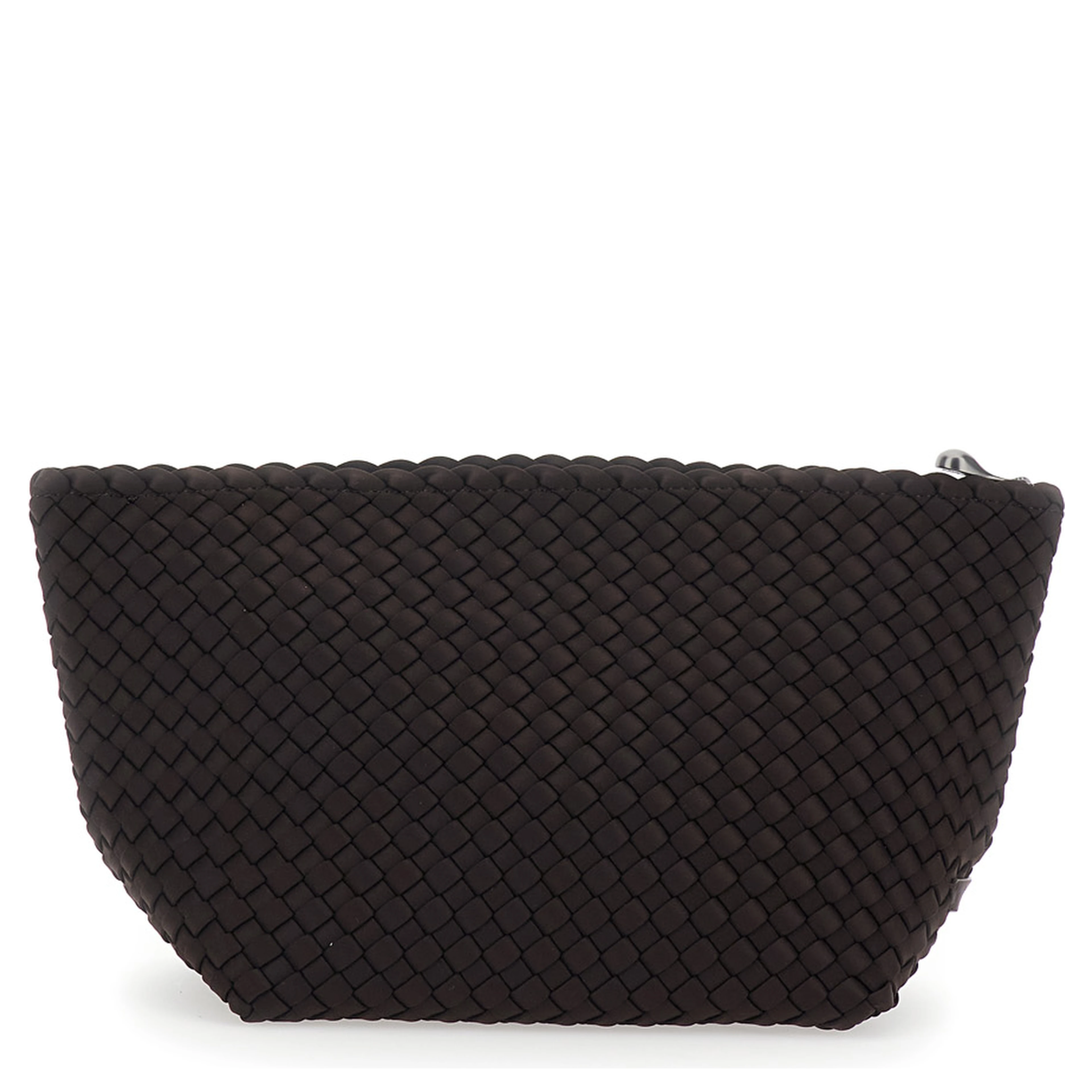 Portofino Brown Large Clutch with Logo Patch and Intreccio Motif in Eco-leather for Women