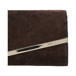 EMMIE SUEDE with brass details and brown color for women
