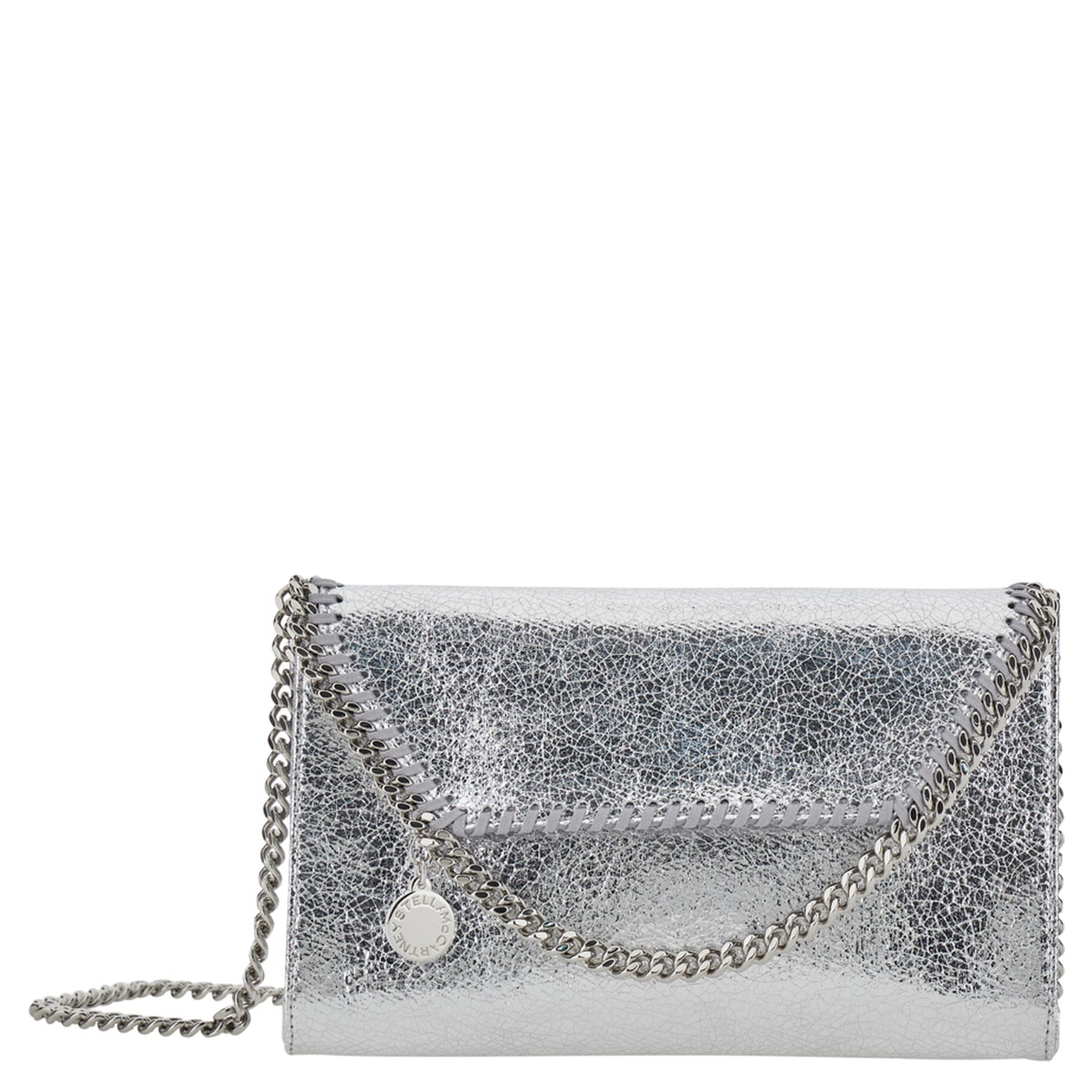 Falabella Metallic Crossbody bag with Chain Strap and Metallic Effect in Ecoleather for Women