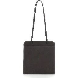 LISSE Bag with Leather Details and Pockets Brown Woman