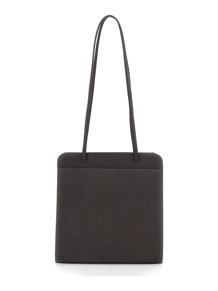 LISSE Bag with Leather Details and Pockets Brown Woman