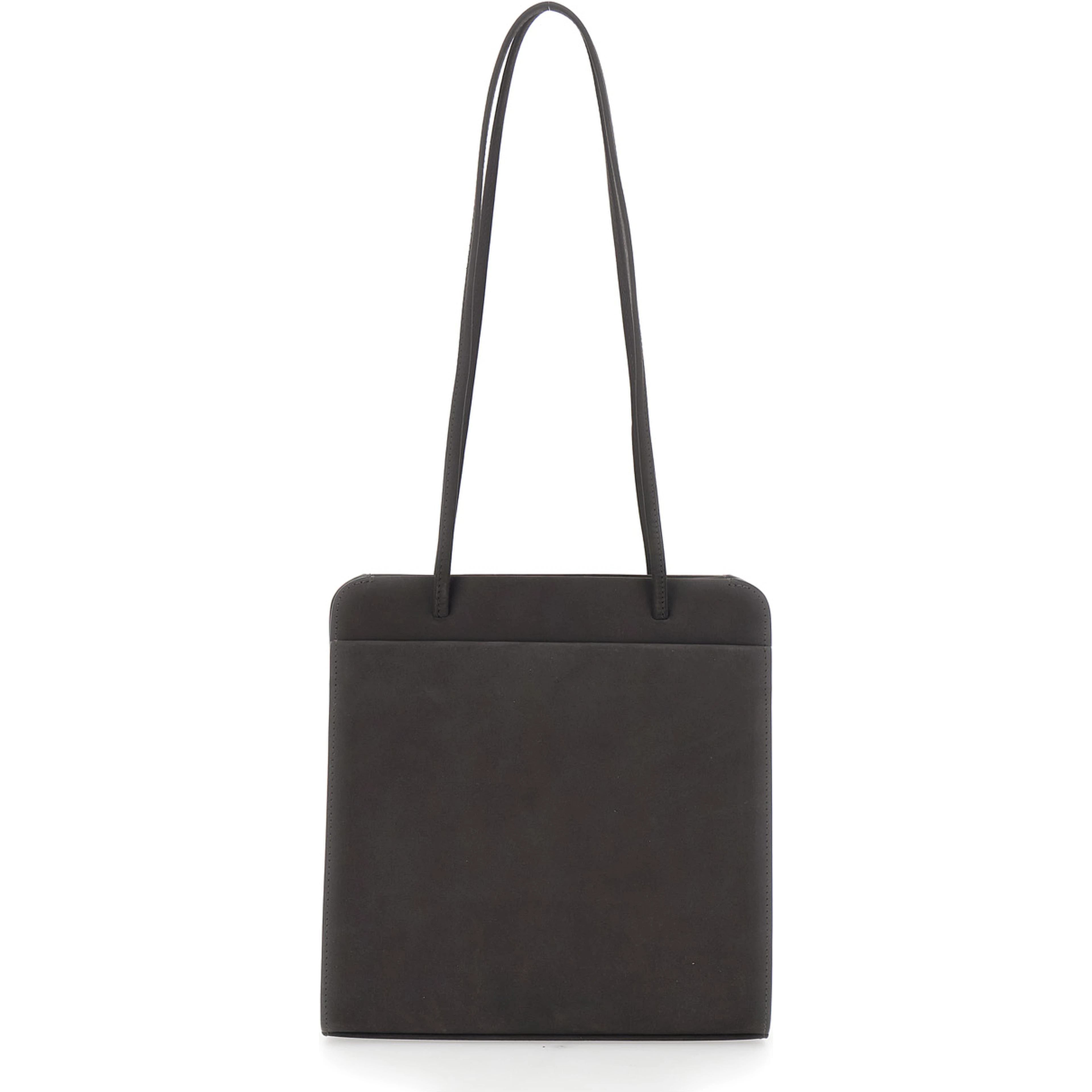 LISSE Bag with Leather Details and Pockets Brown Woman
