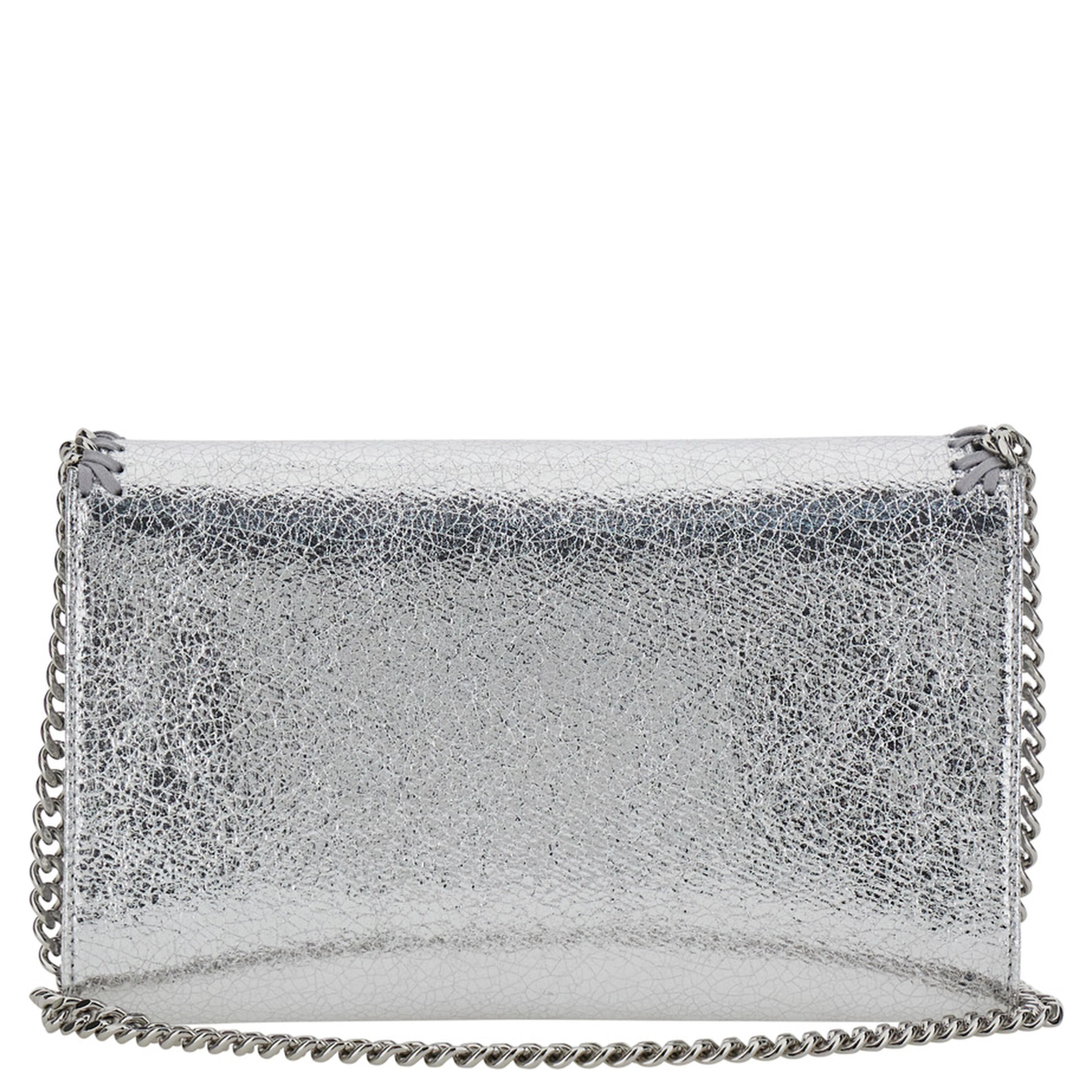 Falabella Metallic Crossbody bag with Chain Strap and Metallic Effect in Ecoleather for Women