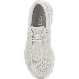 Cloud 6 White Sneakers with mesh details and logo print on the side in Tech Fabric for women