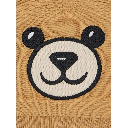 Hat with logo and 100% cotton brown unisex