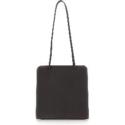 LISSE Bag with Leather Details and Pockets Brown Woman